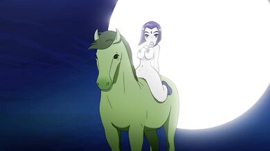 The Temptation of the Mature Nymphomaniac Witch Raven-chan and Her Lustful High School Student Trainee, Gurumi