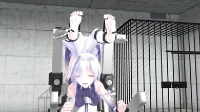 Stripped and Fettered! A Foot Tickling Bondage Ordeal for the Captured Girl!