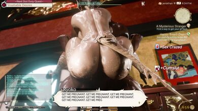 Ryokos Birthday Bang with DrainDamage3D