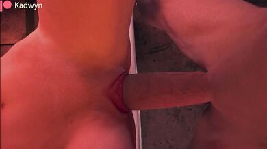 Claire gets fucked in the ass by Kadwyn from both sides!