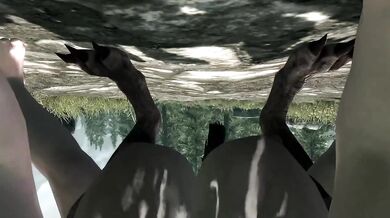 This is a pornographic tale of Andrea, who gives herself to the werewolf cock in Skyrim