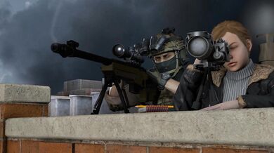 The quiet futa sniper, (Futa) SandflyActual is on the mission to fulfill her sexual desires