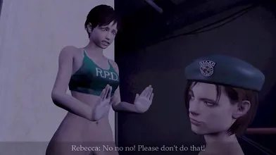 You are given the name of a new hentai porn video, Jill Futa Rebecca Part 2 What happens in this video?