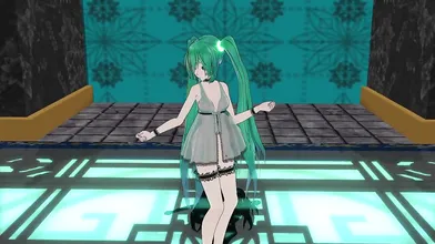 Miku the Divine Vocaloid and Hatsune Miku, the Heavenly Songstress, Sing their Way to Nirvana