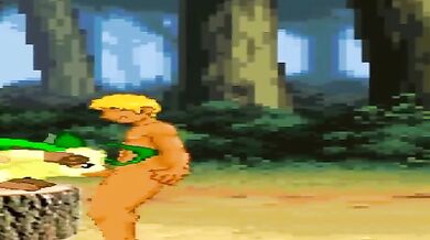 A group of Umbreon gang up on a single victim and take turns raping them until they are satisfied