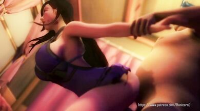 Rebellious Tifa Lockhart gets caught in a trap set by corrupt Don Corneo, and is for*ced to please him with her honey-coated hunicorn