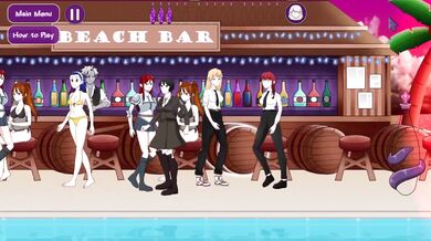 Watch as Irina gets taken by tentacles on a tropical beach in this gameplay hentai porn video!