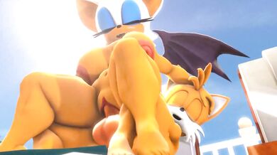 Rouge the Bat Gets Fucked by Sonic the Hedgehog in 3D