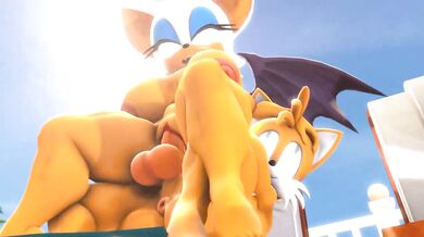 Rouge the Bat Gets Fucked by Sonic the Hedgehog in 3D