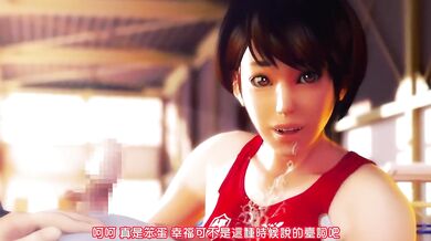 Rena-senpai, my hot baton and me - were all naughty now!