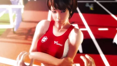 Rena-senpai, my hot baton and me - were all naughty now!