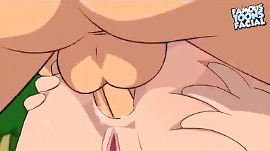 Leela got fucked in the forest by Zapp, and then received a famous Facial from Toons