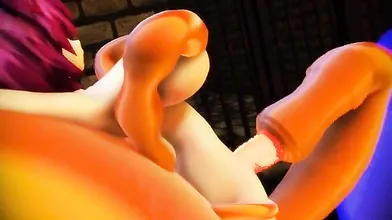 Furry, Big-titted Slut Gets Filled with Slimy Toy Cum in Horny 1111th Porn Video