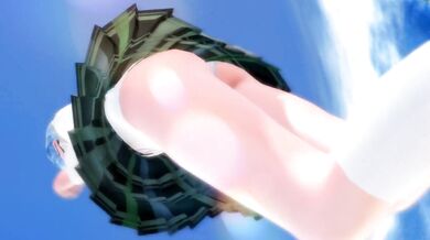 Watch as Shimakaze and Hatsune ride the Lamb (with panty shots) in this MMD R15 Delor porn video