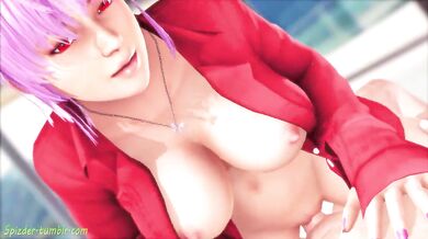 The hottie Ayane rides her cowgirl style while having a wild sex with Spizder