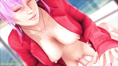 The hottie Ayane rides her cowgirl style while having a wild sex with Spizder