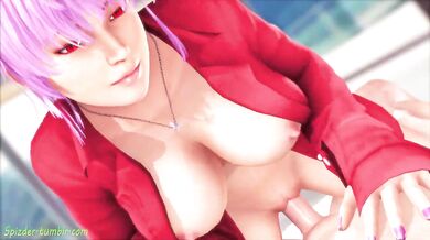 The hottie Ayane rides her cowgirl style while having a wild sex with Spizder