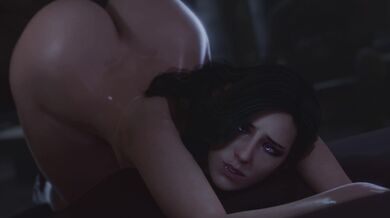 [4k] Yennefer Getting Double Penetrated by Geralt and His Giant Sword