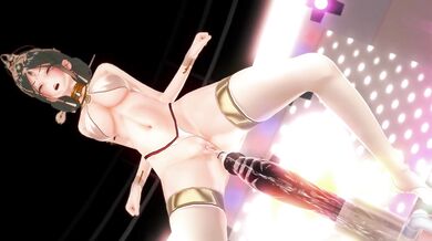 Watch as the sexy hanying dancer takes on a new client for an intense and steamy porn shoot