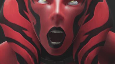 Watch Ahsoka get gangbanged by a group of horny Sith Lords in this hot hentai porn video!