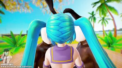 Hatsune Miku in Sex Video with Shimakaze Costume SV