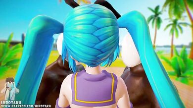 Hatsune Miku in Sex Video with Shimakaze Costume SV