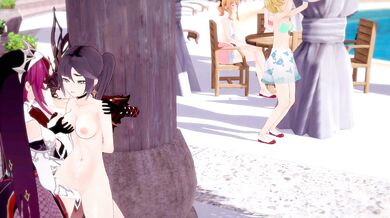 Sexy Babes on the Beach - Yuri Domination