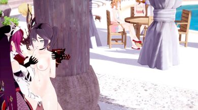 Sexy Babes on the Beach - Yuri Domination