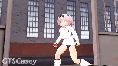 You can watch this hot porn video, where the sexy babe drinks from a bottle of expanding liquid and her tight pussy gets filled with cum!