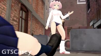 You can watch this hot porn video, where the sexy babe drinks from a bottle of expanding liquid and her tight pussy gets filled with cum!