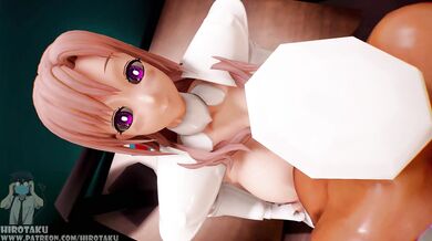 The perverted stepdad, Mamako Oosuki, sits in his office and stumbles upon an online video of his wife having sex with another man