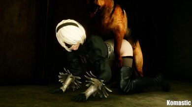 The naughty dog and the sexy girl 2B or not 2B?