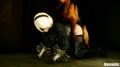 The naughty dog and the sexy girl 2B or not 2B?