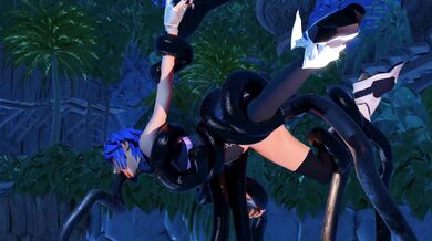 Watch me get drilled by a tentacle monster in the deep blue sea!