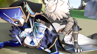 The Hentai Maiden and Her Gigantic Ass - Being Sodomized by a Hilichurl in the Mirror