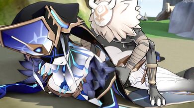 The Hentai Maiden and Her Gigantic Ass - Being Sodomized by a Hilichurl in the Mirror