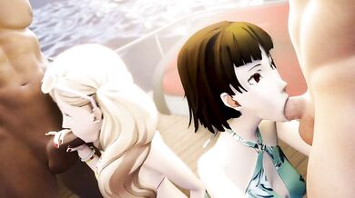 Makoto and Ann Get Picked Up for an Intense Night of Pleasure