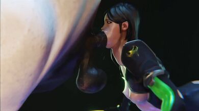 Young girl gets fucked by a giant serpent in an animated sex scene