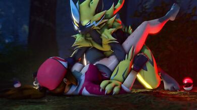 Zeraoras Thick Cock Buries Itself Deep In The Trainers Ass!