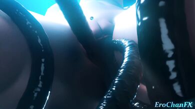 Watch the steamy hentai scene of Tifa getting penetrated by a giant tentacle while underwater!