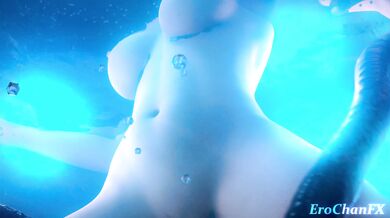 Watch the steamy hentai scene of Tifa getting penetrated by a giant tentacle while underwater!