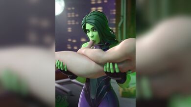 The Incredible She-Hulk Dabbling in Hentai Porn