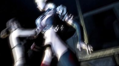 Sexy Supervillain Harley Quinn breaks the silence of a shy girl named Quiet, using her magic arrows to ignite passion and pleasure beyond imagination
