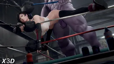 Tifa Lockhart steps into the ring with Thanos to battle it out in a sexy, X-rated matchup that will leave you breathless