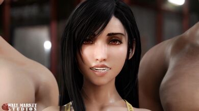 This is a porn scene featuring a young girl who has been corrupted by the internet, with the camera zooming in on her tainted heart
