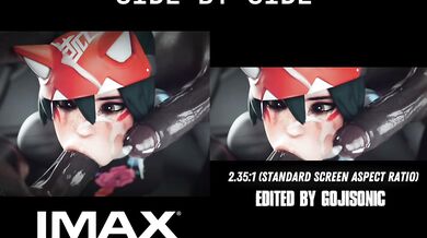 Overwatch - KIRIKO GETS BLACKED IN THE STREETS | IMAX 70mm vs Standard Screen Comparison