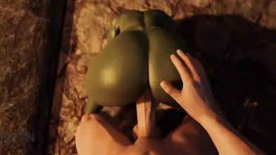 Erotic Adventure: The Curvy Goblin Maid and the Mighty Dragonborn Cock