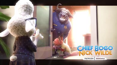 The Chief, X, and Nick all take a hot bubble bath together in MrBoboComics latest hentai comic release