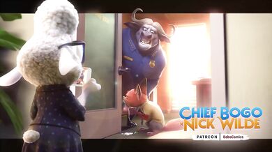 The Chief, X, and Nick all take a hot bubble bath together in MrBoboComics latest hentai comic release