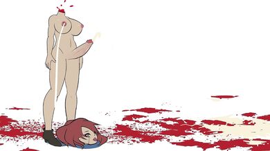 Watch as a male futa is brutally decapitated with chalk in this hardcore hentai porn!